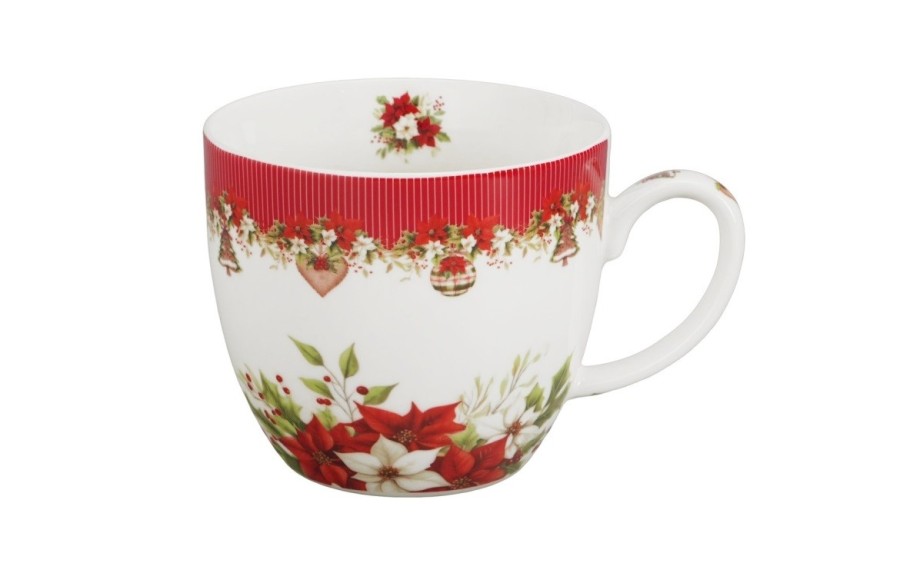 Kubek CHRISTMAS FLOWER 460 ml świąteczny