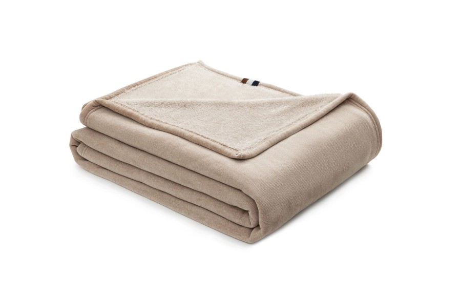 Koc bugatti 3600-300 160x220 cm beżowy dwustronny