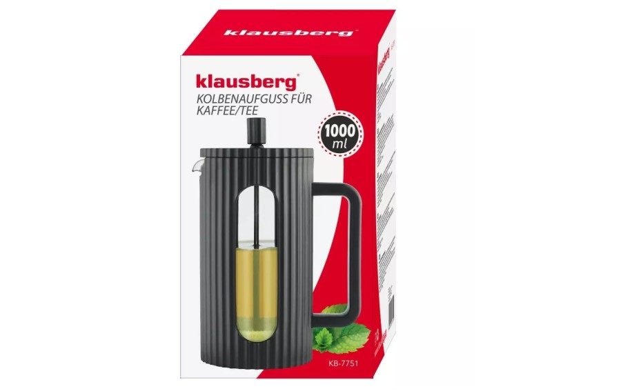 Zaparzacz Klausberg KB-7751 1000 ml czarny French Press