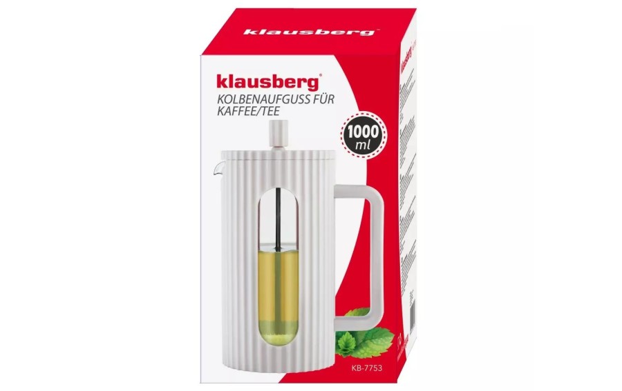 Zaparzacz Klausberg KB-7753 1000 ml jasny szary French Press