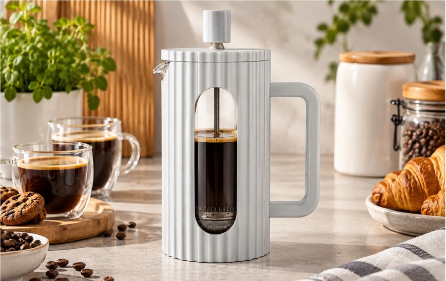Zaparzacz Klausberg KB-7753 1000 ml jasny szary French Press