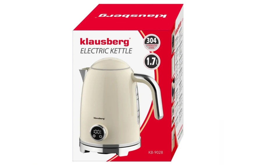 Czajnik Klausberg KB-9028 1,7 l beżowy LED