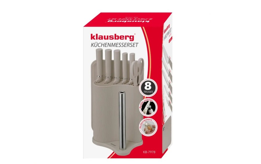 Zestaw noży Klausberg KB-7978 8 el. beżowy