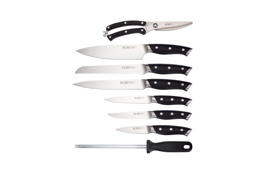 Zestaw noży NOIS Forged 14 el. w bloku X30Cr13