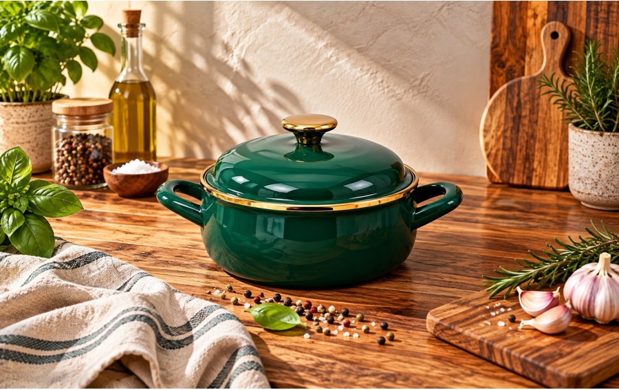 Garnek METALAC Dark Green 20 cm 2,9 L