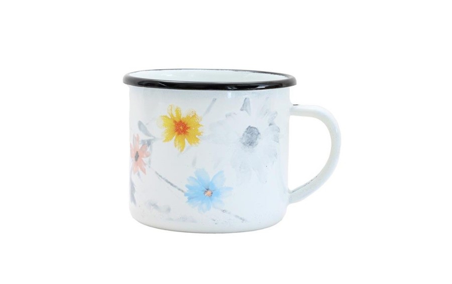 Kubek emaliowany BELIS Meadow 0,35 L w kwiaty