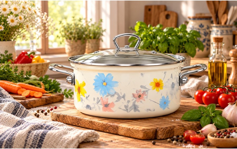 Rondel BELIS Meadow 20 cm 2,6 L z pokrywką