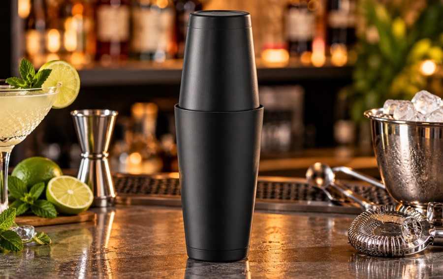 Shaker bostoński 0,8 l Tin-on-tin czarny Bar Up