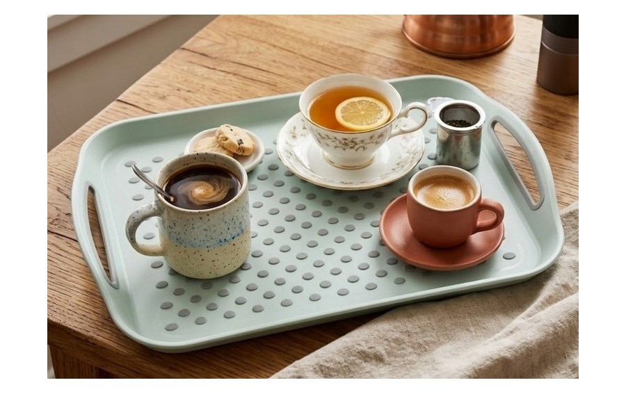 Taca do serwowania 41,5x28,7 cm zielona Kesper 77301