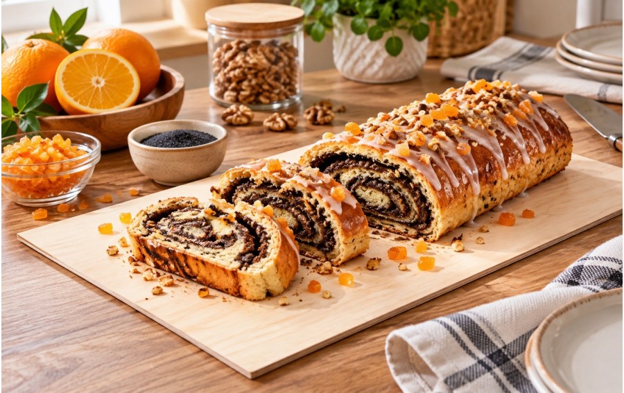 Drewniana podkładka pod ciasto 42x25 cm ekologiczna