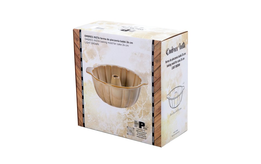Forma do babki OMBRES MPLCo 28 cm jasno brązowa