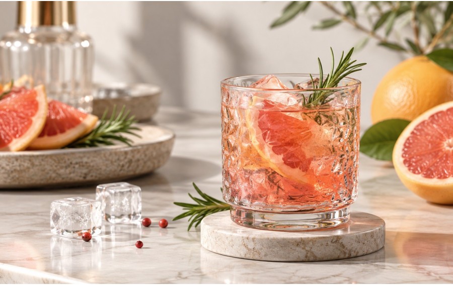 Szklanka niska Glasmark 310 ml ozdobna