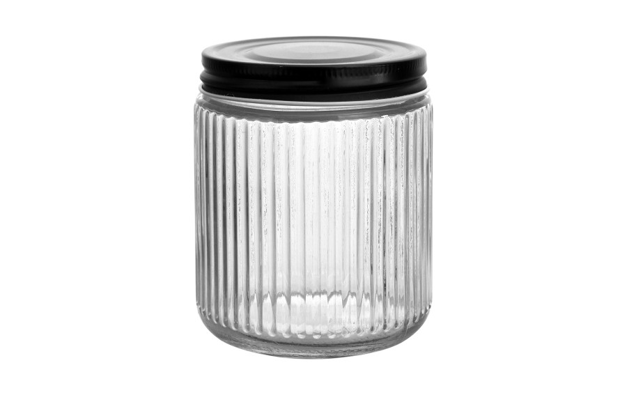 Słoik szklany PARTY BLACK & STRIPES 550 ml