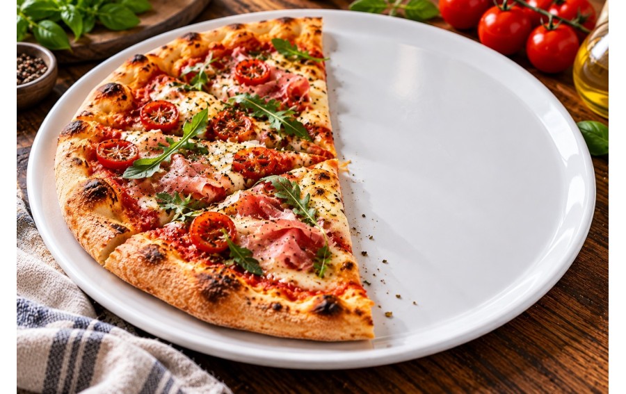 Talerz do pizzy Lubiana Tina 33 cm biały HORECA