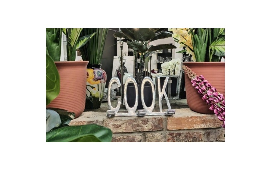 Podpórka do książek COOK Living Design srebrna 32 cm