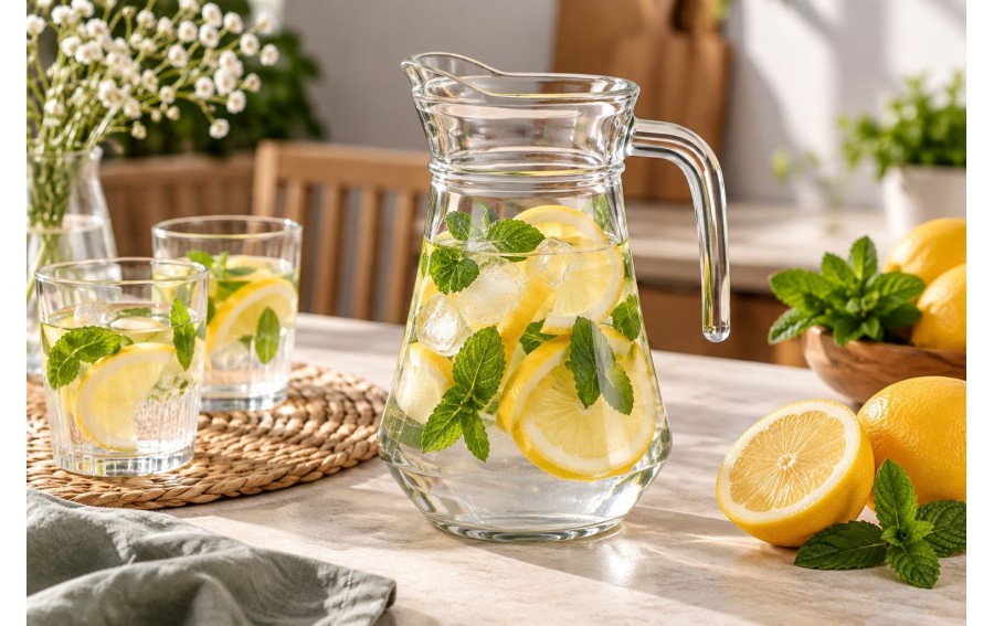 Dzbanek szklany 1,6 L do wody i soków