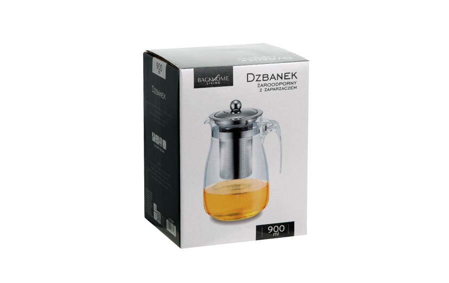 Dzbanek żaroodporny z zaparzaczem 900 ml Backhome Living