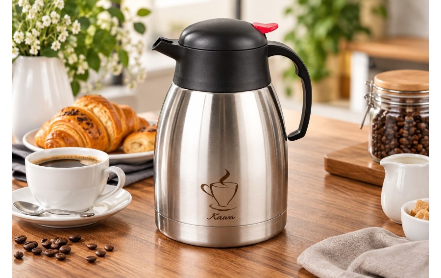 Termos Tadar Kawa 1,5 L stalowy srebrny