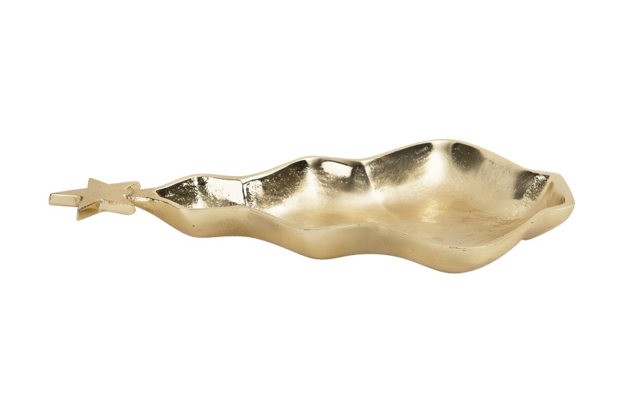 Półmisek metalowy choinka złoty 29 cm Ewax 3879