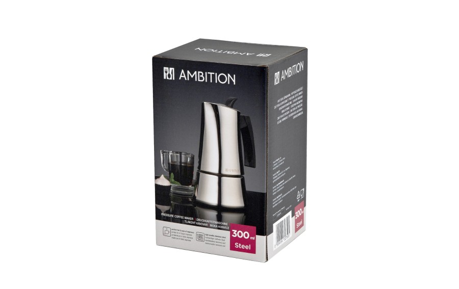 Kawiarka Steel AMBITION 300 ml stalowa na indukcję