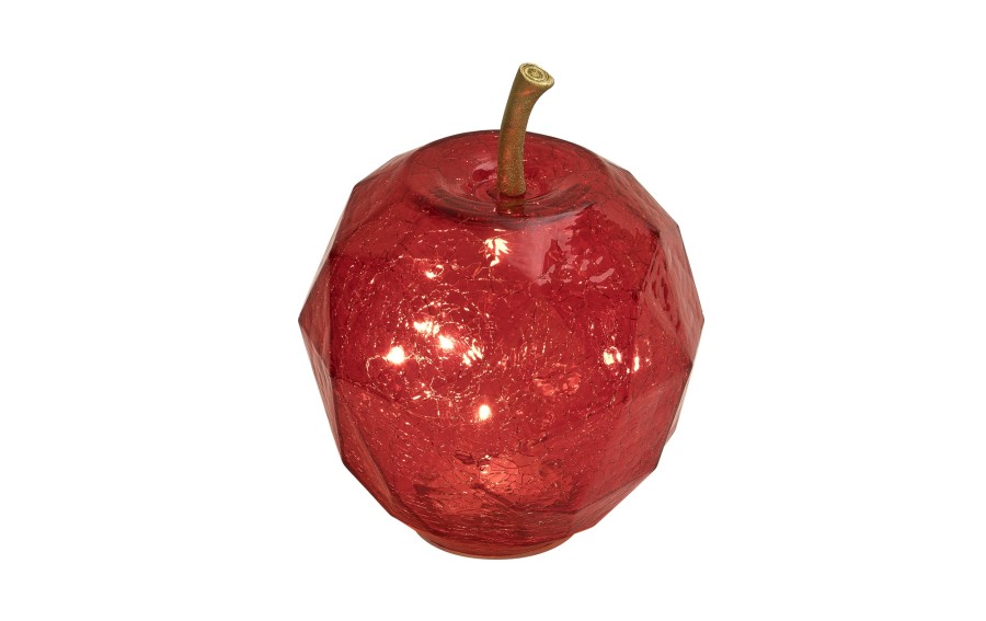 Jabłko dekoracyjne LED Art-Pol 186151 szklane czerwone
