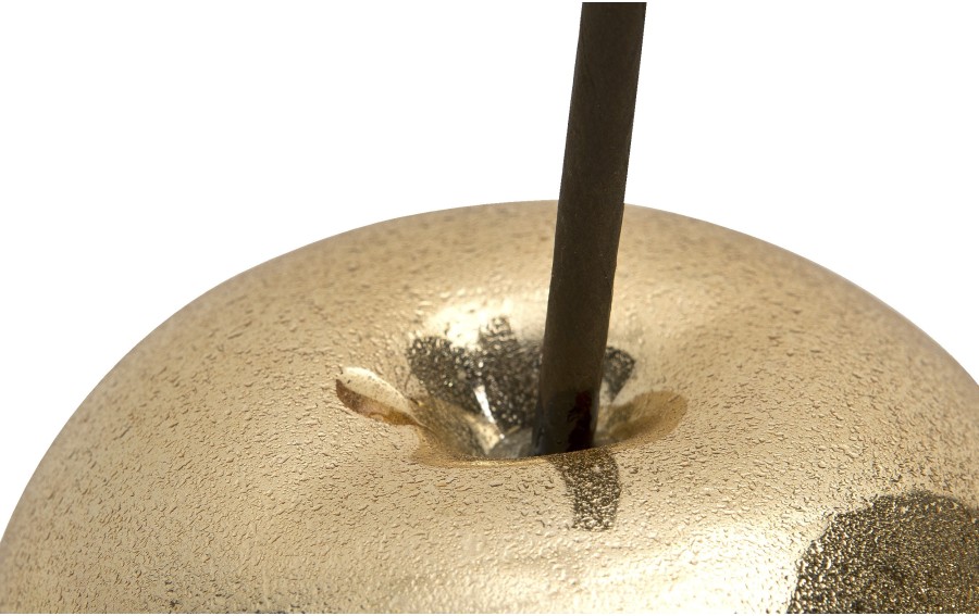 Jabłko ceramiczne złote małe 8x8x10,5 cm Ewax