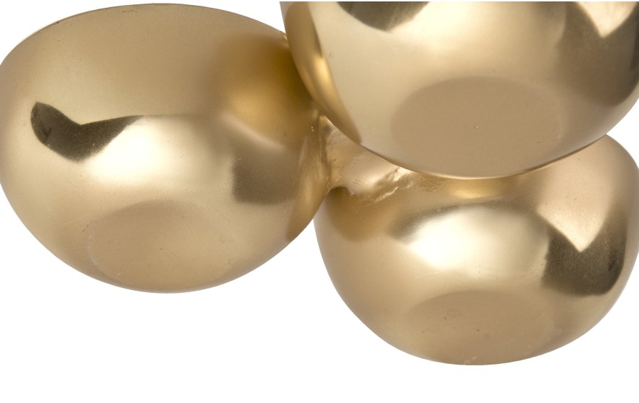 Patera metalowa z reniferem złota 21 cm Ewax