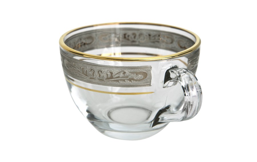 Filiżanki szklane Combi Royal Gold 180 ml 2 szt.