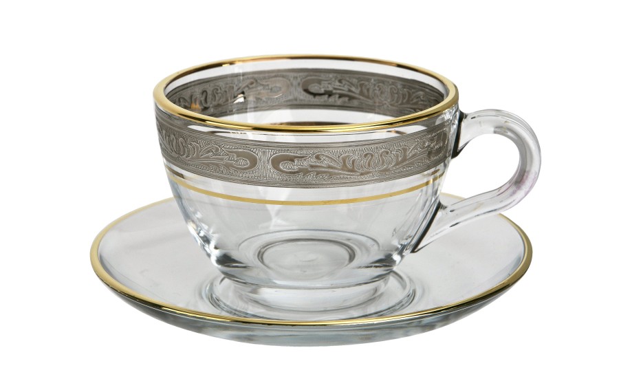 Filiżanki szklane Combi Royal Gold 180 ml 2 szt.
