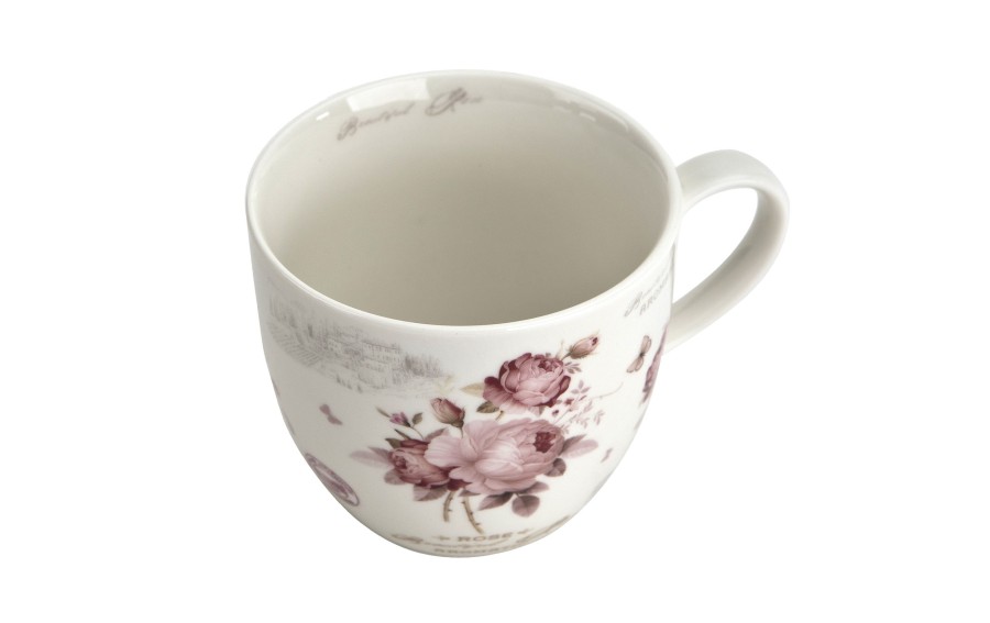 Kubek porcelanowy Duo Classics Secesja 460 ml róże