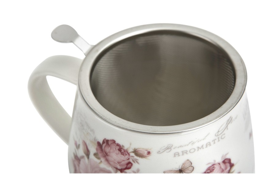 Kubek baryłka z zaparzaczem 430 ml Secesja
