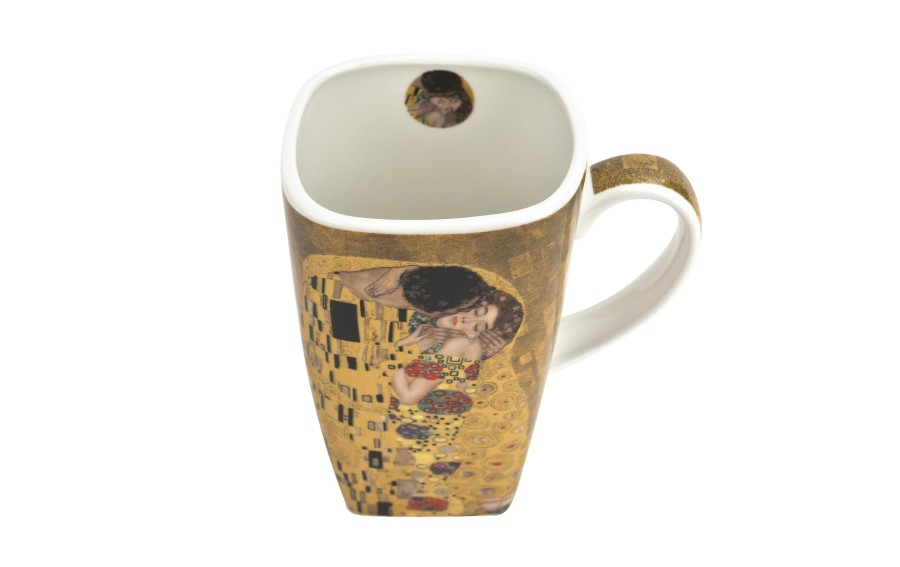 Kubek kwadratowy 650 ml The Kiss Classic porcelanowy