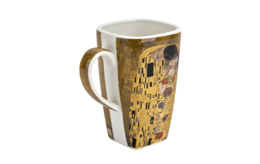 Kubek kwadratowy 650 ml The Kiss Classic porcelanowy
