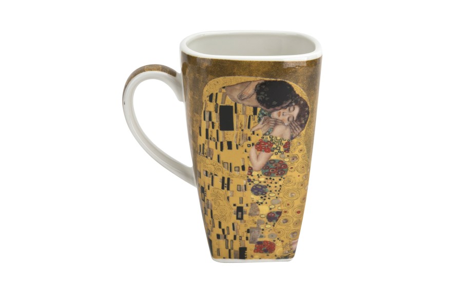 Kubek kwadratowy 650 ml The Kiss Classic porcelanowy