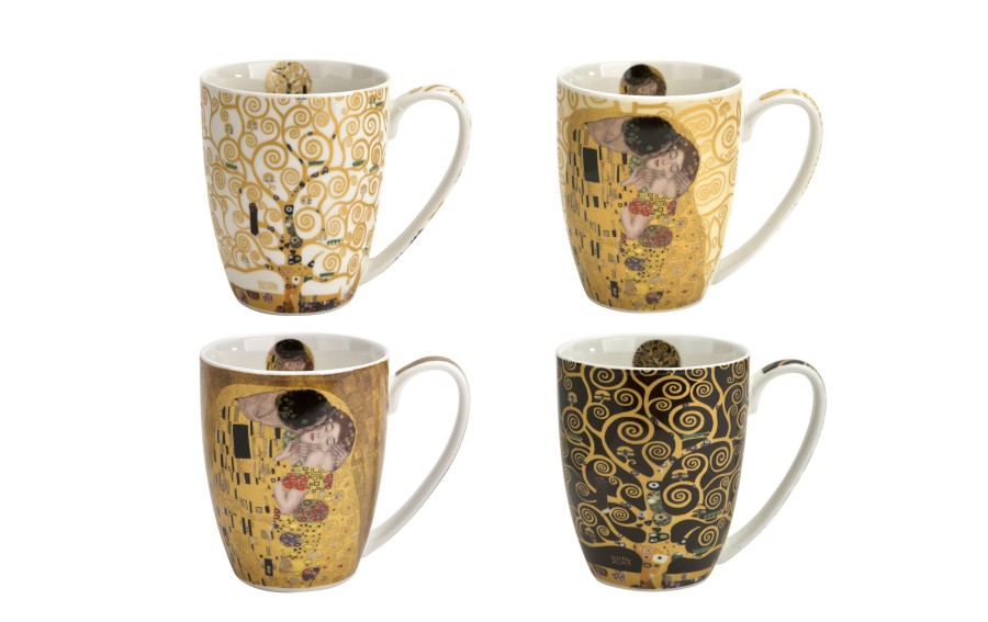 Komplet 4 kubków 360 ml Classic inspired by Gustav Klimt