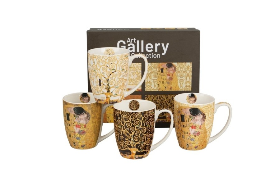 Komplet 4 kubków 360 ml Classic inspired by Gustav Klimt