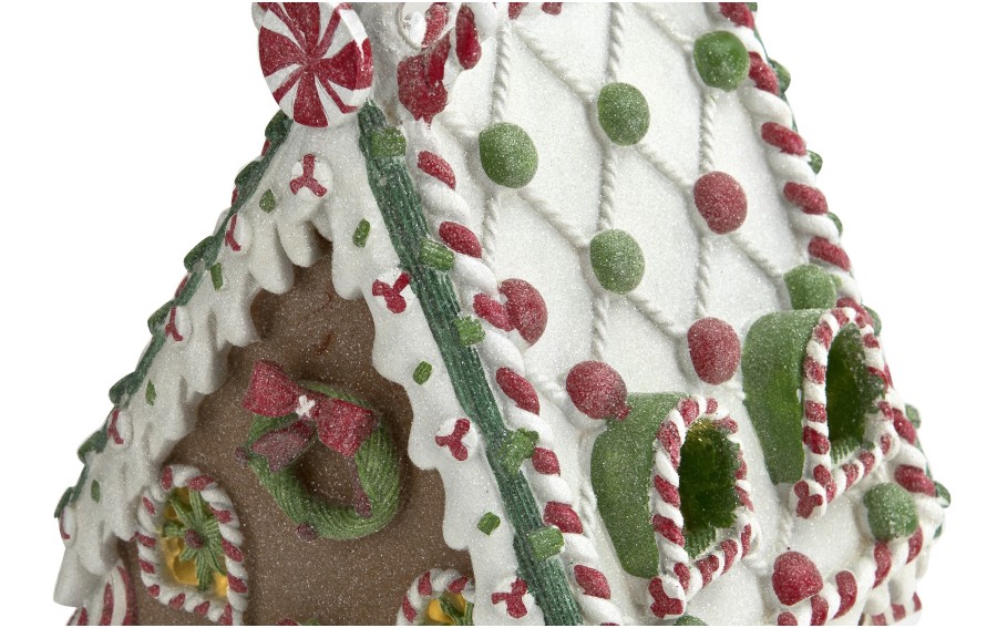 Domek piernikowy LED świąteczny EWAX 7986 21 × 21 cm