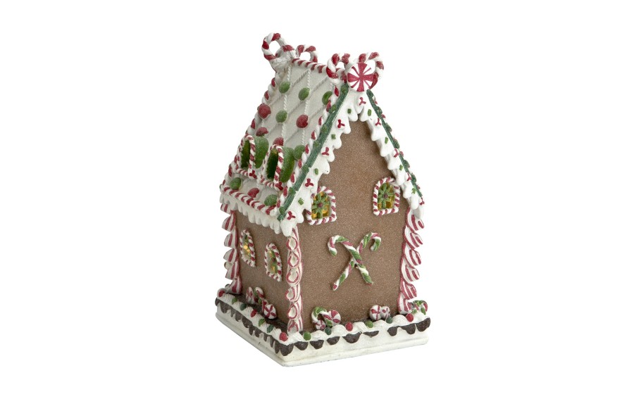 Domek piernikowy LED świąteczny EWAX 7986 21 × 21 cm