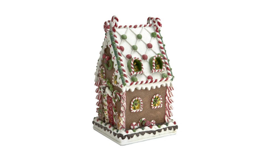 Domek piernikowy LED świąteczny EWAX 7986 21 × 21 cm