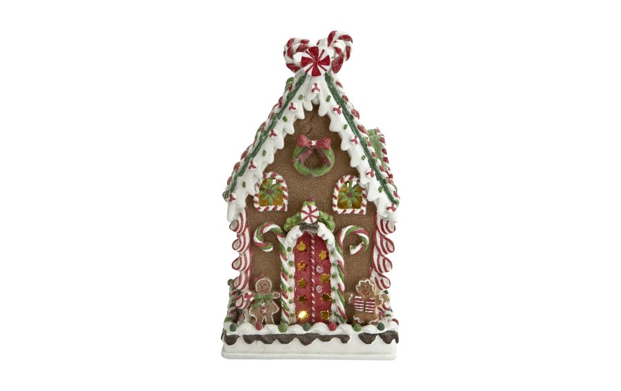 Domek piernikowy LED świąteczny EWAX 7986 21 × 21 cm