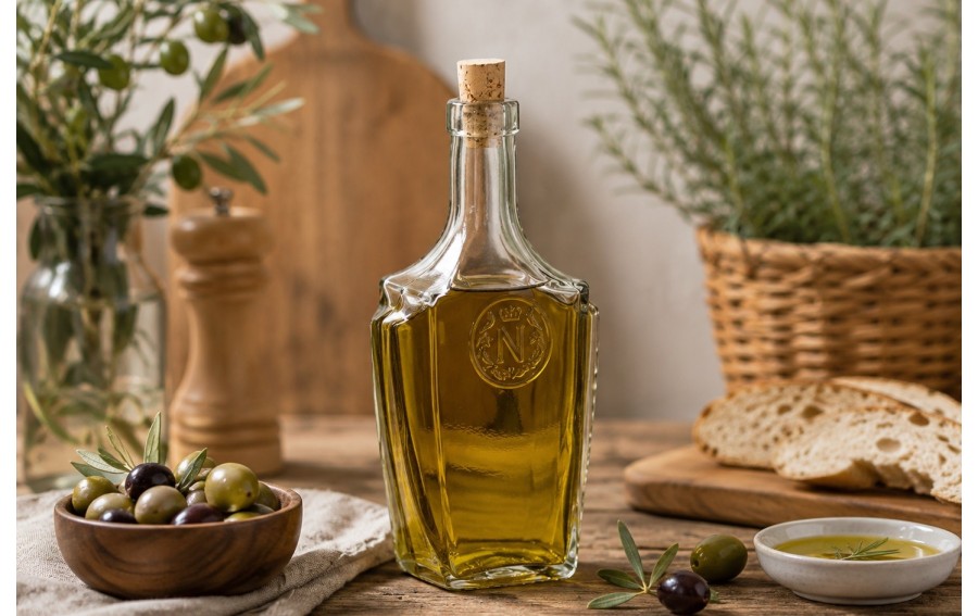 Butelka szklana Bonaparte 0,5 L z korkiem Chomik