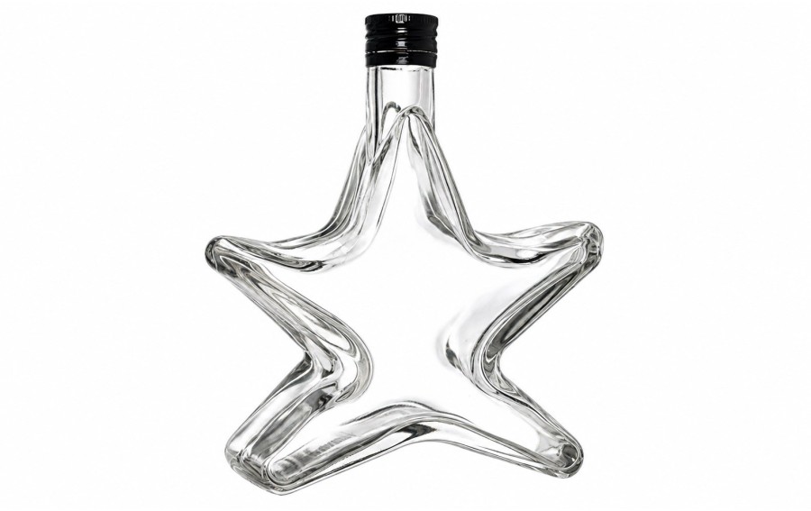Butelka Gwiazda 200 ml szklana z zakrętką 28 mm