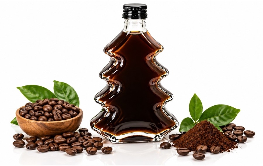 Butelka Choinka 200 ml z zakrętką Chomik na nalewki