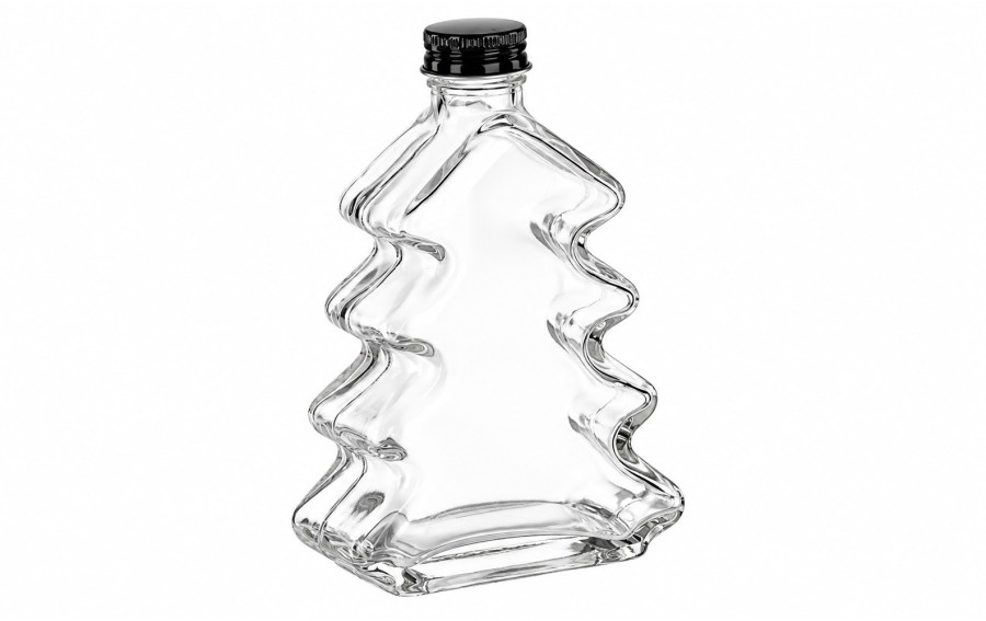 Butelka Choinka 200 ml z zakrętką Chomik na nalewki