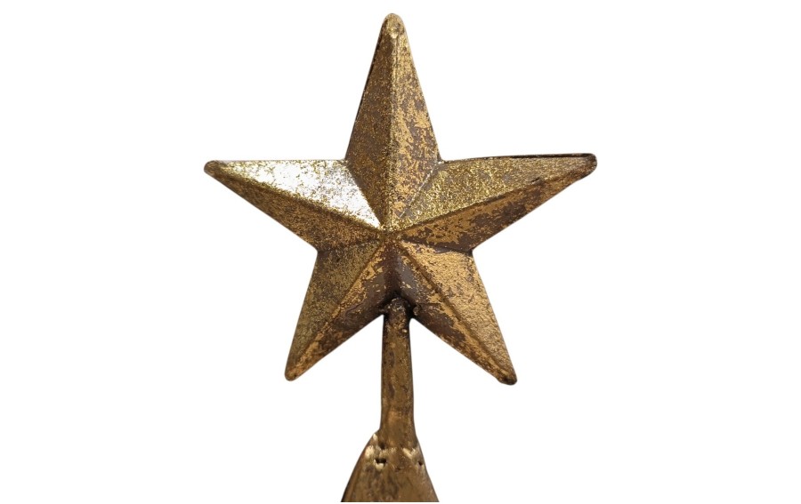 Dekoracja Metalowa Choinka 52 cm złota 167568