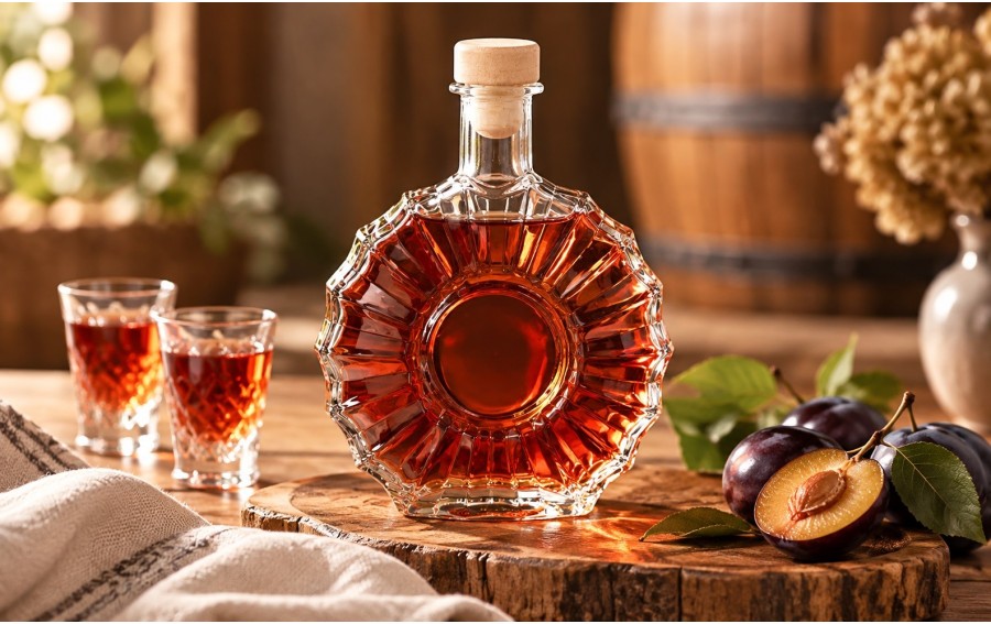 Butelka szklana Medalion 500 ml z korkiem | Chomik
