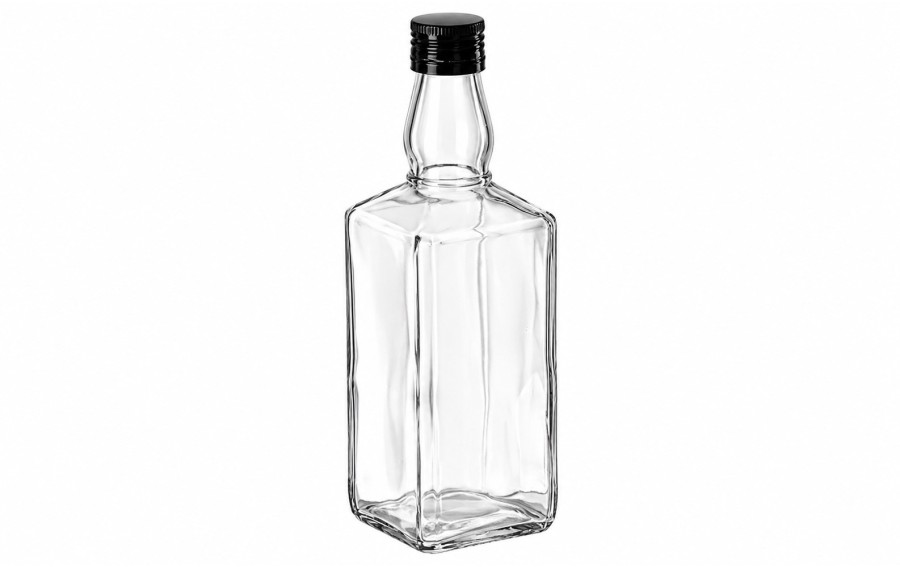 Butelka szklana Whiskey 500 ml z zakrętką | Chomik