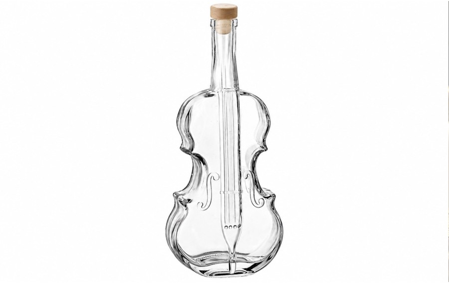 Butelka Skrzypce 500 ml z korkiem | Karafka ozdobna