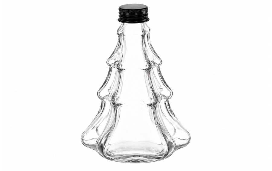 Butelka szklna 300 ml Choinka z zakrętką 5741