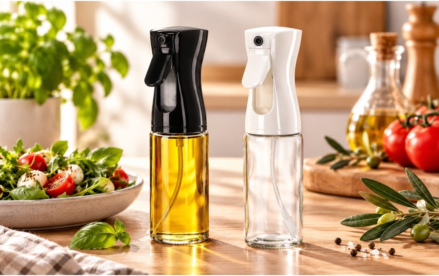 Dyspenser do oleju 200 ml szklany | Mix kolorów